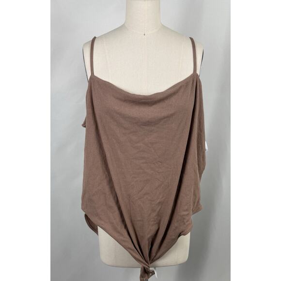 Old Navy 4x Basic Brown Bodysuit Fall Autumn Festival Layered Look Normcore - Picture 1 of 9